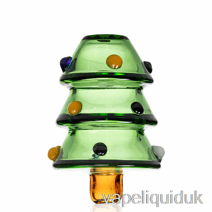 HEMPER Christmas Tree Glass Carb Cap Green Vape Juice